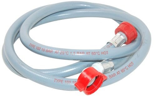 Hotpoint C00198646 Ariston Bomann Clatronic Creda Electra English Electric Gala General Electric Indesit Jackson Washing Machine Hot Red Fill Hose, 2 m