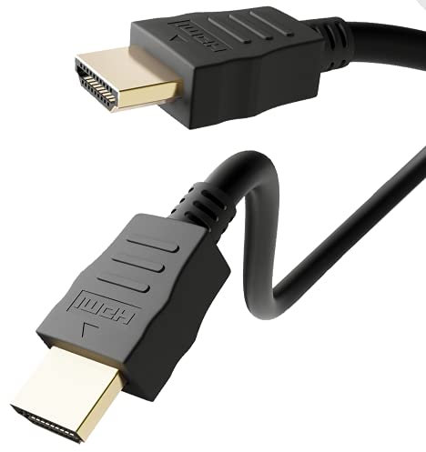 Goobay High Speed HDMI 1.4 Kabel mit Ethernet - Vergoldete Stecker, 4K Ultra-HD Auflösungen bis zu 2160p, kompatibel mit PS5, Xbox, Apple TV, Ultra HD Blu-ray Player, Laptop, Monitor - 7,5 m 69123