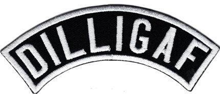 DILLIGAF Hells Motorcycleclub MC Rankpatch Angels Tab Biker Aufnäher Patch Sticker