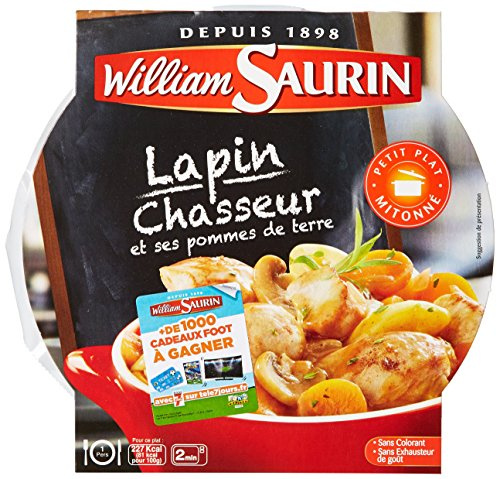 William Saurin L'Assiette Du Jour, lapin Chasseur & Ses Pommes de Terre 280g