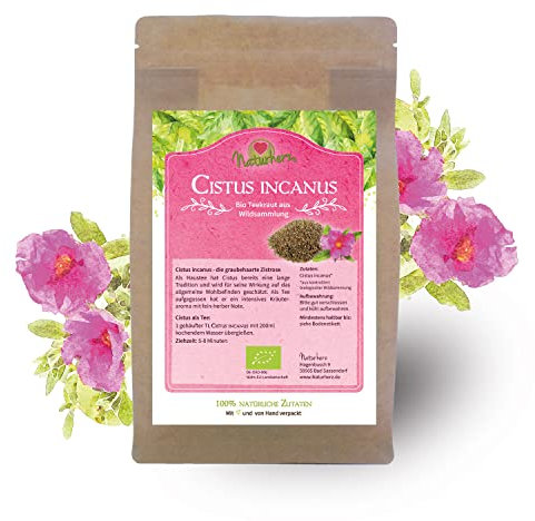 Bio Cistus incanus von Naturherz - Original Zistrose aus ökologischer Wildsammlung 500g