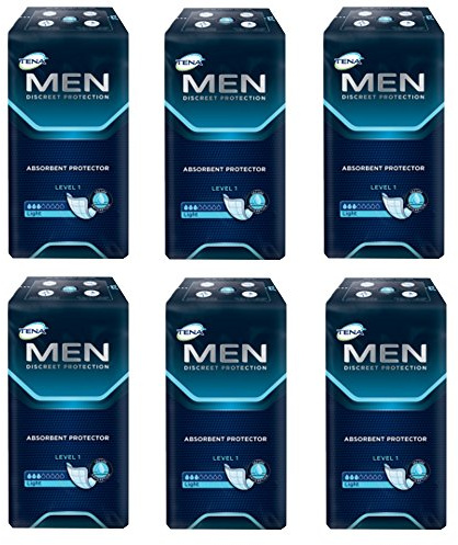 TENA For Men Level 1 Lot de 3 paquets de 24 serviettes hygiéniques pour homme