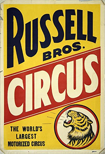 Russell Bros Circus Vintage Circus Poster - Extra Large - Semi Gloss Print
