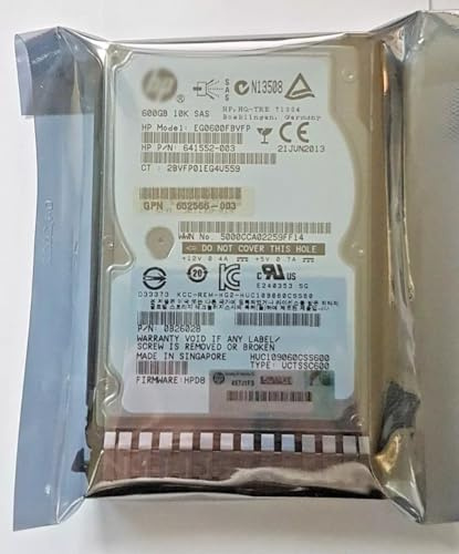 IBM HDD für 600 GB SAS EG0600FBVFP 10000 RPM 64MB HDD 2.5 interne Festplatte + Caddy