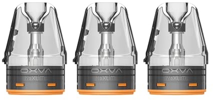 OXVA Cartucho NeXLIM Top Fill Dual Mesh, 4ml, Paquete de 3 Unidades, nuevos pods mejorados Disponibles en 0.6ohm - 0.8ohm - 1.2ohm - Gran Capacidad (0.8 Ohm)