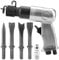 Air Chisel, Air Hammer, Air Hammer with Chisels Long Stroke Air Nail Gun Handle Straight Type Air Chisel Pneumatic Hammer Shovel Tool 150mm Hammer Set Pneumatic Tools