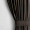 AmeliaHome Set Vorhang H 245 x B 140 cm mit Raffhalter 54 x 10 cm Velvet Optik Dunkelbraun 1 St. Ösenschal Samt Halbverdunkelungsvorhang Fensterdekoration Leicht Schimmernd Dekoschal Dekorvorhang