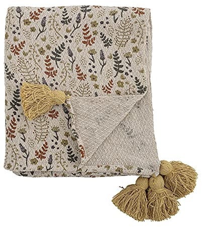 Bloomingville Tagesdecke Filipa, gelb, Baumwolle