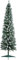 BPIL Snowy Flocked Pencil Slim Artificial Christmas Tree, 5FT/6FT/7FT, Snow-Tipped, Compact Slimline Xmas Decoration with Stand for Home and Office – Premium Quality PVC Material (5FT-150CM)