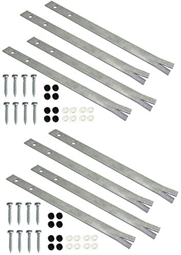 Gartenwelt Riegelsberger Bodenanker zum Einbetonieren 40 cm aus Stahl feuerverzinkt inkl. Schrauben Erdanker für Schaukel oder Schaukelanbau 8 Stück (Set)