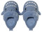 Pantuflas de Tiburón Verano para Mujer Hombre Niño Zapatos de Zapatillas de Ducha Sandalias de Playa y Piscina Shark Slides Slippers Sandalias De Punta Abierta De Secado Rápido,Azul 2, 43/44 EU