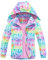 CAMLAKEE Imperméable Fille Veste Polaire Enfant Manteau Softshell Blouson Coupe Vent Rose 9-10 ans Taille 140