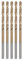 sourcing map 5pcs Twist Drill Bits 2mm Titanium Coated (HSS-E) M42 High Speed Steel 8% Cobalt Straight Shank for Stainless Steel Aluminum Alloy Metal