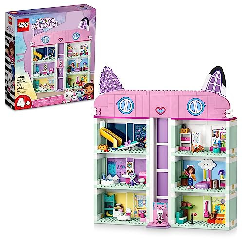 Lego Gabby's Dollhouse 10788 Bauspielzeug Set, 8-Zimmer-Spielhaus mit purrfect Details und beliebten Charakteren aus der Show, darunter Gabby, Pandy Paws, Cakey und Mercat, Kinderspielzeug ab 4 Jahren