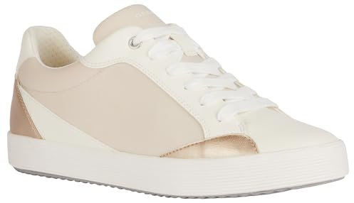 Geox Damen D Blomiee E Sneaker, Lt Rose Optic White, 39 EU