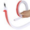 Btstil Floor Cable Cover Protector, Flexible Wire Cover, Self-Adhesive Small Cable Duct | Protect Cables & Prevent Trip Hazards | Ideal for Office, Home, Workshop, Warehouse, Garage (White, D20, 2m)
