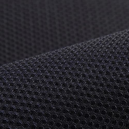 1MX1.6M Lautsprecher Mesh Tuch Staubdicht Schalldichte Net Cover Handmade DIY Polstertuch Radio Akustik Filter Schutztuch (Schwarz)