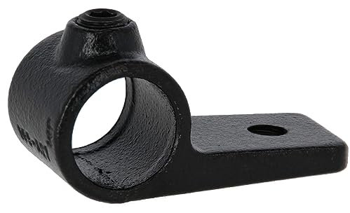 Rohrverbinder mit Flansch 1-seitig, schwarz 1 1/4 (Ø 42,4 mm) AVERDE