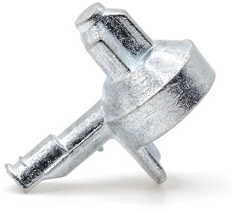 ReplacementScrews Billy Bücherregalstifte/Heringe, kompatibel mit IKEA Teil 131372 – Zinklegierung, Druckguss-Regalstützen, 12 Stück