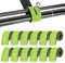 Annyswit 12 Stück Einstellbar Angelrute Gürtel Neopren Klettverschluss Krawatten Riemen Angel Elastische Rutenbänder für Feste Angelruten Gear Strap Spinn & Meer & Feeder Rute (Grün)