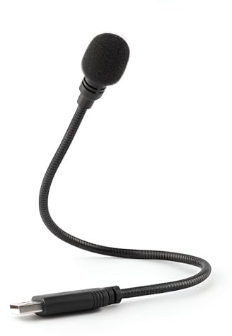 LANDIBO USB Microphone，USB Microphone for pc gooseneck Portable Mini, Plug and Play, All-Out Outward USB Microphone for mac, YouTube, Streaming, podcasts, Recordings, Games (USB)