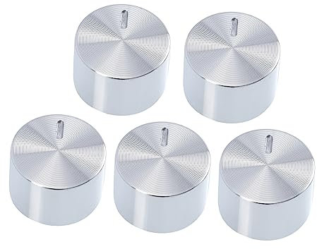 Beatifufu 5 Stück Gasherd Knopf Metall Herd Knöpfe Elektroherd Kochfeld Knopf Herd Herd Bedienknopf Elektroherd Knopf Brenner Bedienknopf Herd Knopf Ersatz Ofen Knopf
