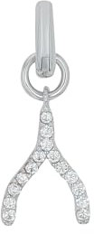 Amor Charm 925 Sterling Silber Damen Charms, mit Zirkonia synth., 2,2 cm, Weiß, Kommt in Schmuck Geschenk Box, 2038486