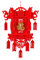 Heizpils Mini Festival, chinesische Neujahrsdekoration, Nicht gewebtes Hängeornament Orientalische Laterne Klein (Red, One Size)