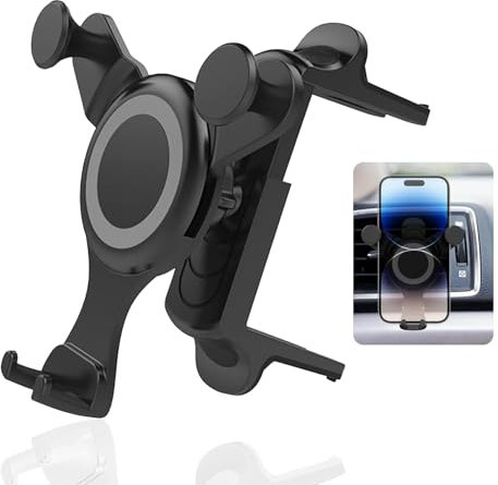 Car iPhone Holder for Mercedes Benz A/B/C/E/S, Universal Mobile Phone Holder for Round Ventilations, Quick Release Gravity Car Vent Phone Mount, Automobile Cradles for iPhone and Smartphones