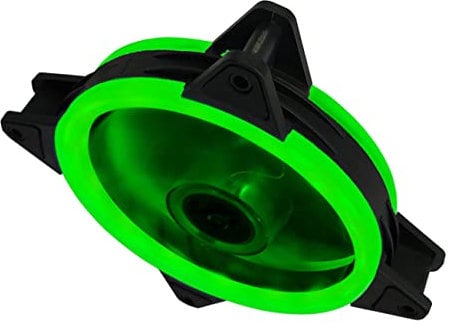 Artibetter 1pc Rgb Cooling Fan Silent Led Computer Case Fan for Desktop Dual Aperture Design Green for Efficient Cooling and Stylish Aesthetics