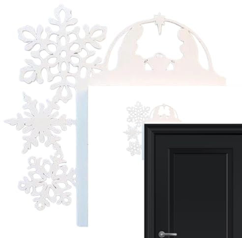 Fukamou Oberer Türrahmen Weihnachten,Weihnachtstüraufsätze Aus - | Lustiger Ferienhaus-Rahmen - Fensterwände, Basteln, Weihnachtswandschilder Für Weihnachtsfeier, Ornament, Urlaub, Schlafzimmer,