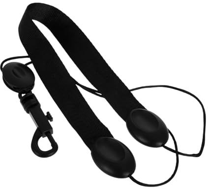 VICASKY Verstellbarer Klarinettengurt aus Schwarzem Nylon mit Bequemem Material und Verschleißfestem Abs für Anfänger und Profis Beim Musizieren