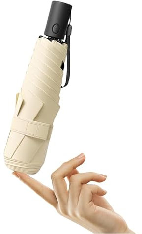 Kompakter Mini-Regenschirm für Kinder, faltbar, schützt die Sicherheit von Kindern, automatisches Öffnen, UV-Schutz, UPF 50, Taschenschirm, Regen, Sonne, leicht, klein, Rucksack, Auto, Damen