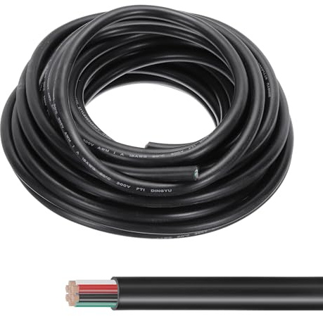 QUARKZMAN 33FT 18AWG 7 Conductor Elektrokabel, 18/7 Hochflexibles verzinntes Kupfer 18 Gauge Elektrokabel für Bootverkabelung Hausverkabelung Alarmanlagen, tragbare Lichter