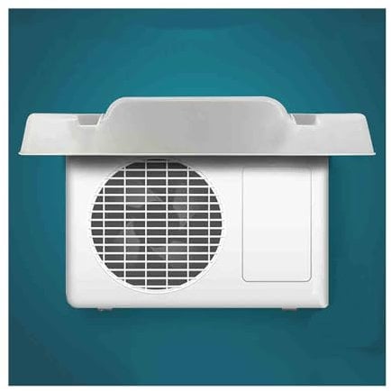 SARKEY Mini-Split Wärmepumpe/Kondensator Abdeckung, Klimaanlagen-Abdeckung for Außengeräte, Regen-/Schnee-Schutz PVC-Dachhaube, Sonnenschutz, Wasserdichter Verteidiger