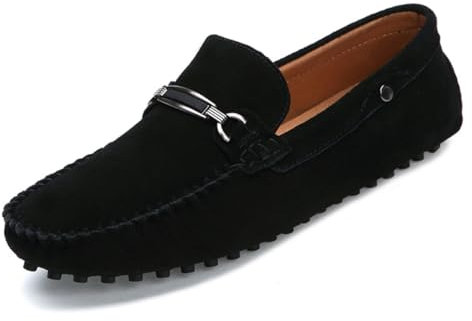 Mocasines para Hombre Mocasines para Hombre Antideslizante Zapatos Casuales de Cuero Transpirable Plana