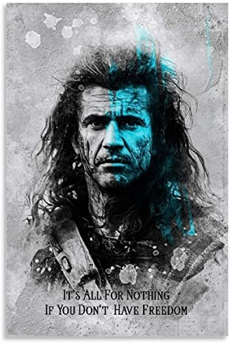 SDYYFF Leinwand Wandkunst Malerei 60 * 90cm Senza Cornice Braveheart Classics Una buona stampa s Tela decorativa Arte da parete Soggiorno Poster Camera da letto