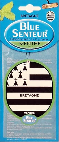 Blue Senteur Désodorisant Voiture Bretagne, Cartouche Parfumée pour Rétroviseur, 1 Unité (Menthe)