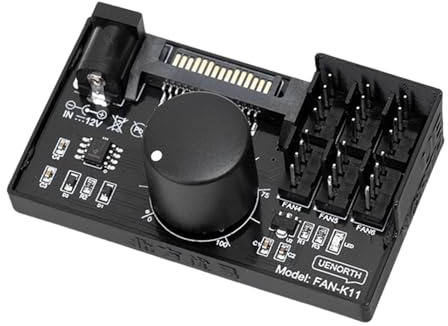 Fxzqgnh And DC Powered PWM Fan Controller for PC Cases And CPU Cases