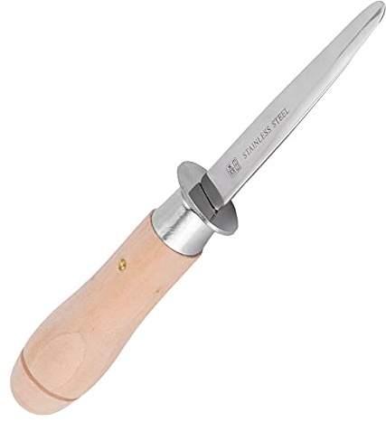 Dioche Oyster Oyster for Stainless Steel Knife with Long Handle - Labor-Saving Seafood Shucking Tool for Oysters and Shellfish - Durable & Comfortable Design, 20.5cm