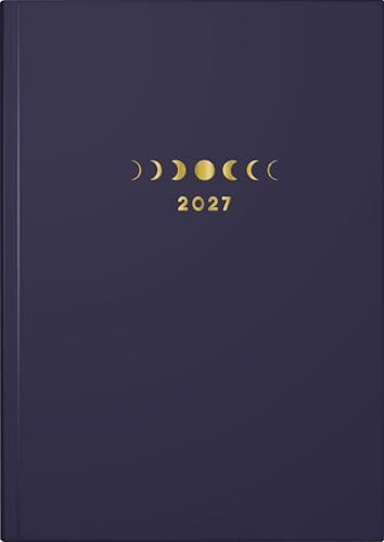 rido/idé 7021507027 Buchkalender Premium Young Line 2027 Moon A5, Papier: 2 Seiten = 1 Woche