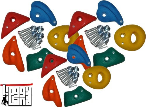 Loggyland Klettersteine-Set 15 Stück - Verschiedene Größen zur Auswahl