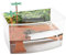 GP GP10625 Tortuguera Cuadrada Transparente con Rampa, Isla Seca y Decoración, 27x19x15 cm, Capacidad 5,5 L