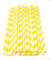 Picture Perfect Party Premium Paper Straws [Pack of 25 Drinking Straws] by (Yellow Stripes)