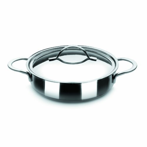 Ibili Plato Redondo con Tapa Noah, Acero Inoxidable, Plateado, 16 Centimeters cm, 2
