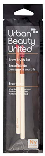 Urban Beauty United Set Augenbrauen Pinsel und Bürste – 3 Packungen von 2 Stück