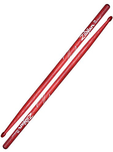 Zildjian 5A Hickory Drumsticks - Wood Tip - Black