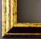Artecentro cornice dorata per quadri - oro/colore con o senza passepartout in legno-varie misure (oro, 40x50 +passepartout)