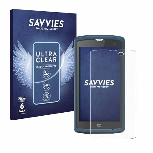 savvies Protection Ecran pour Crosscall Core X3 (6 Pièces) - Film Protection Ultra Clair