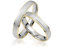 JC Trauringe Gold 333 Paarpreis Bicolor Gelbgold Weißgold I Traumhafte Eheringe breit 3,5 mm I Edle Partnerringe mit Gravur in edler Schatulle I 2 Hochzeitsringe Herrenring & Damenring I J185